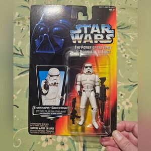 Star Wars White Stormtrooper Figure with Black Accents